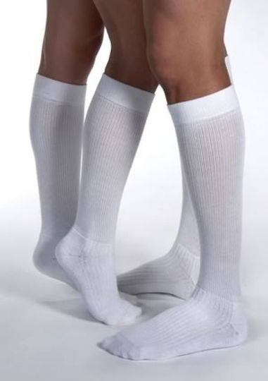 Medi Thrombexin Socks Calf High with Silicone 18 mmHg White