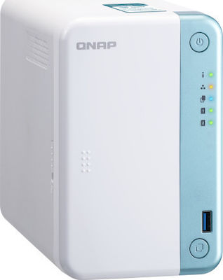 QNap TS-251D-2G NAS Tower με 2 θέσεις για HDD/SSD