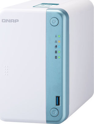 QNap TS-251D-2G NAS Tower με 2 θέσεις για HDD/SSD