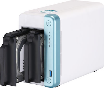 QNap TS-251D-2G NAS Tower με 2 θέσεις για HDD/SSD