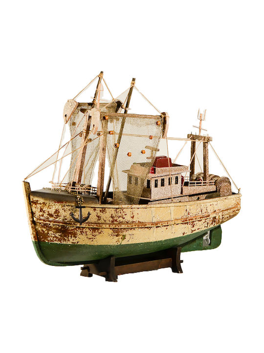 Christmas Boat Fishboat Wooden 45x32cm