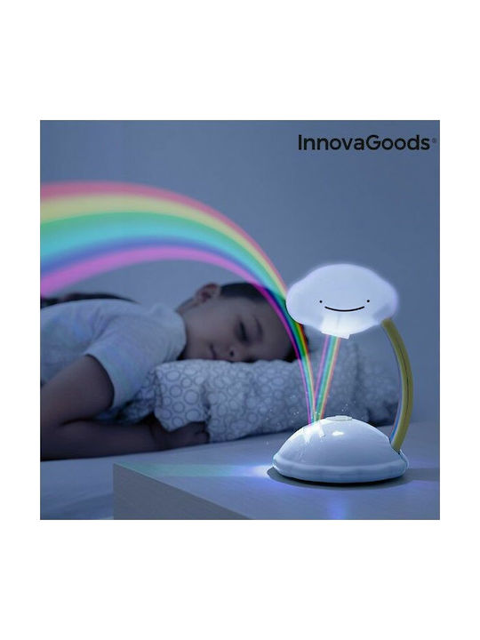 InnovaGoods Led Kids Projector Lamp Libow with Design Projection Multicolour 10x10x16εκ.