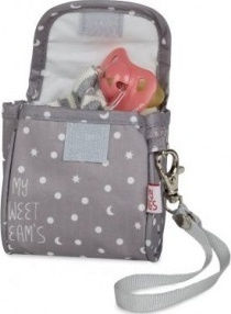 My Bag's Θήκη Πιπίλας Θήκη για Πιπίλες Γκρι 1τμχ από Ύφασμα Γκρι