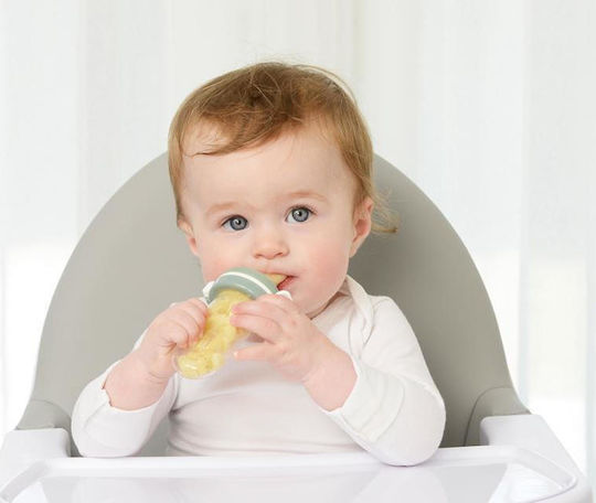 Kidsme Πιπίλα Φαγητού Γκρι "Squeezer" από Σιλικόνη για 4+ μηνών 2τμχ
