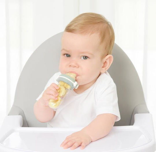 Kidsme Πιπίλα Φαγητού Γκρι "Squeezer" από Σιλικόνη για 4+ μηνών 2τμχ