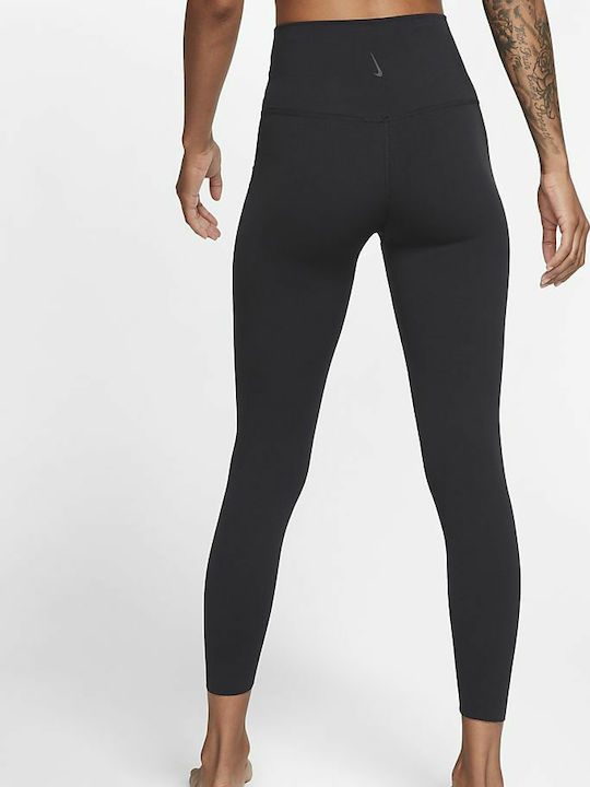 Nike Dri-Fit Luxe Yoga Γυναικείο Cropped Κολάν Ψηλόμεσο Μαύρο