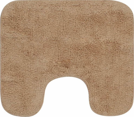 vidaXL Rutschfest Set Badematten Baumwolle Toilette 133231 Beige 2Stück