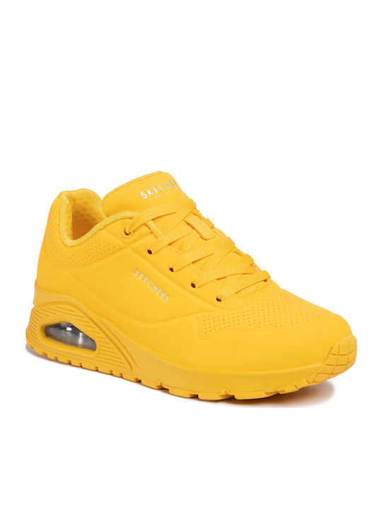 Skechers Uno Stand on Air Chunky Sneakers Yellow