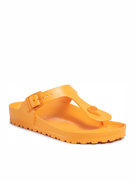 Gizeh Women's Flat Sandals Anatomic in Orange Color Narrow Fit