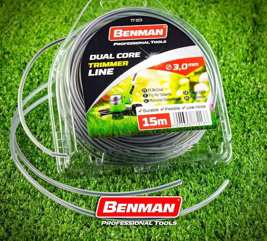 Benman 77212 Μεσινέζα Στρογγυλή Μήκους 15m και Πάχους 2.4mm