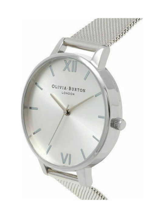 Olivia Burton Sunray Watch with Silver Metal Bracelet