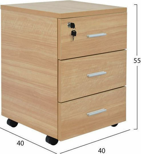 Birou Profesional Din Lemn Bej Cu Picioare Metalice 120x72x75cm