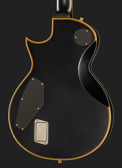 ESP E-II Eclipse Chitară Electrică Tăietură unică cu HH Configurație Doze Vintage Black cu Husă