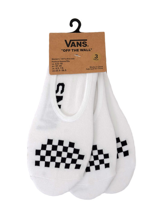 Vans Classic Canoodle Γυναικείες Μονόχρωμες Κάλτσες Λευκές 3Pack