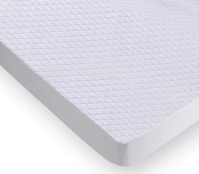 La Luna Protector Saltea Dublu cu Bandă Elegance Alb 150x200+35buc