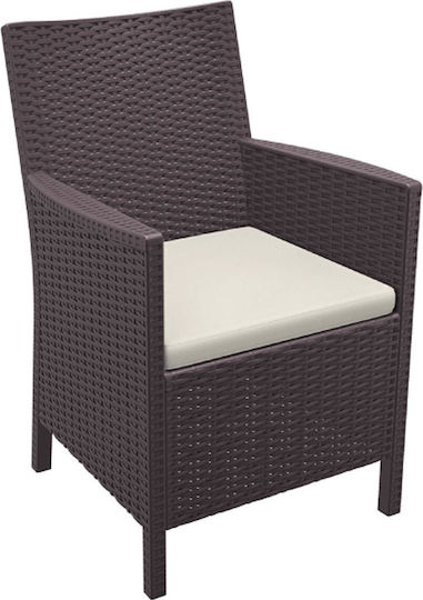 Siesta Exclusive Gartenstuhlkissen California Ecru 50x47cm