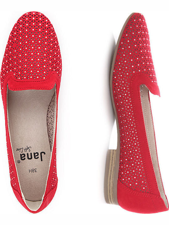 Γυναικεία Loafers σε Κόκκινο Χρώμα