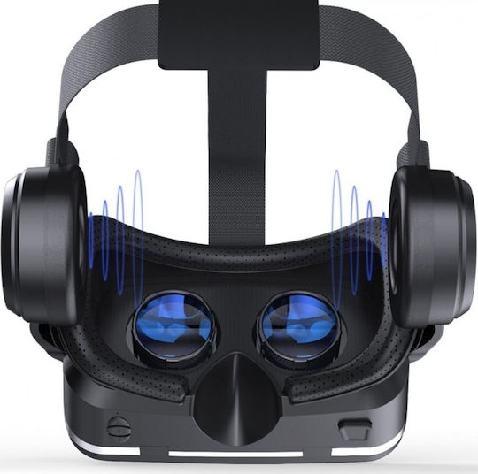 Shinecon G04E with Earphone VR Headset for Mobile from 4.7" to 6"
