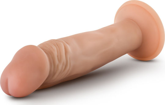 Dr. Skin Dr. Small Glass Dildo With Suction Cup Vanilla 17cm
