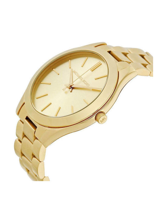 Michael Kors Runway Women's Watch with Gold Metal Bracelet