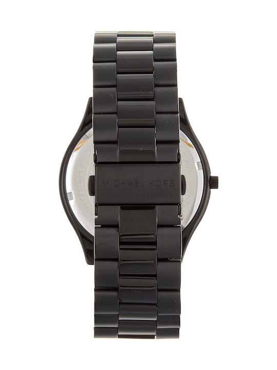 Michael Kors Runway Ανδρικό Ρολόι 44mm Μπαταρίας με Μαύρο Μεταλλικό Μπρασελέ