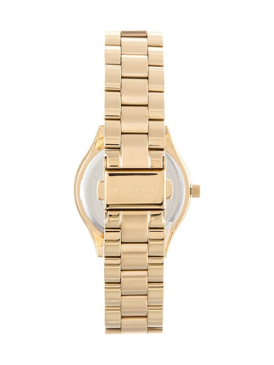 Michael Kors Runway Women's Watch with Gold Metal Bracelet
