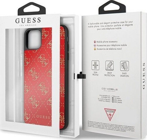 Guess Back Cover Plastic Roșu (iPhone 11 Pro Max)