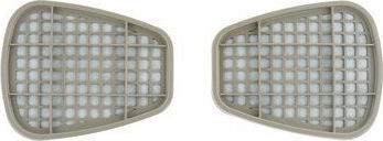 3M Mask Filters 2 Pieces Gases and Vapours ABE1