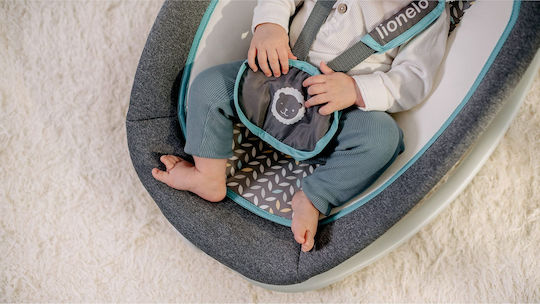 Lionelo Electric Relax pentru Bebeluși Pascal cu Muzică și Vibrații Gri pentru Copil până la 9kg