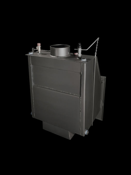 Metlor 600/20 Ενεργειακό Τζάκι Ξύλου Καλοριφέρ 22.7kW Ίσιο με Ανοιγόμενη Πόρτα Κλειστού Δοχείου