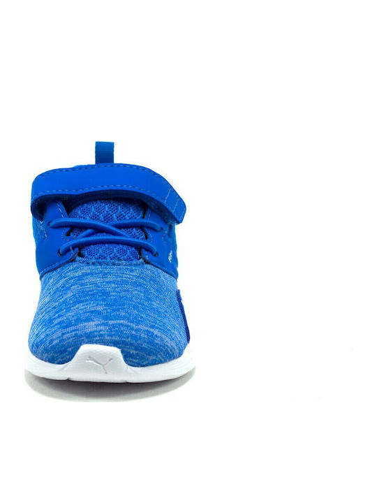 NRGY Comet V PS Kids Sports Shoes Running with Hoop & Loop Closure Blue