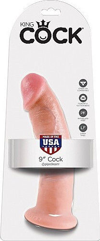 King Cock King Cock Ρεαλιστικό Dildo με Βεντούζα Light 23cm