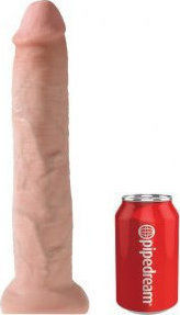 King Cock Dildo realist cu ventuză Bej 33cm