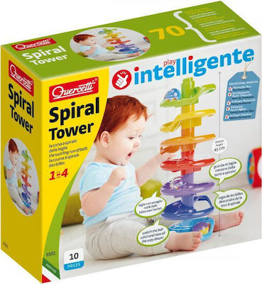 Quercetti Stacking Toy Spiral Tower with Sounds for 12++ Months