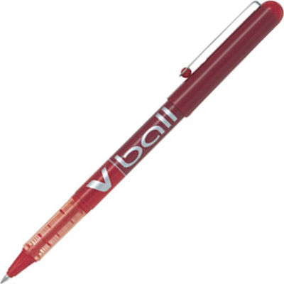 Pilot Στυλό Rollerball 0.5mm με Κόκκινο Mελάνι V-Ball