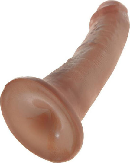 King Cock Ρεαλιστικό Dildo με Βεντούζα Tan 15cm