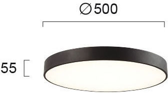 Viokef Madison Στρογγυλό Εξωτερικό LED Panel 40W με Θερμό Λευκό Φως 3000K 50εκ.