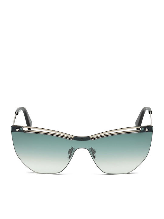 Just Cavalli Women's Sunglasses with Silver Metal Frame and Green Gradient Lens JC841S 16B