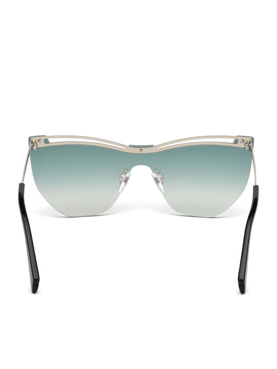 Just Cavalli Women's Sunglasses with Silver Metal Frame and Green Gradient Lens JC841S 16B