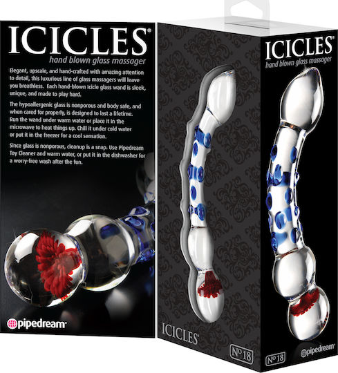 Icicles Icicles No.18 Glass Dildo Silver 19cm
