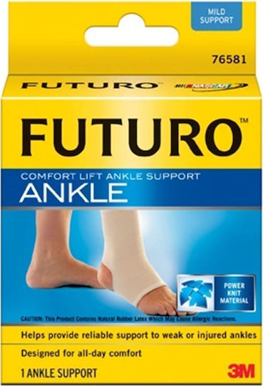 Futuro Comfort Lift Ankle Support Elastic Ankle Brace in Beige color