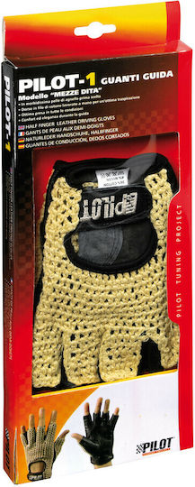 Lampa Gloves for Work Driver Black Leather Guide 1pcs