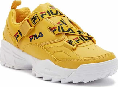 fila fast charge trainer with logo straps in yellow