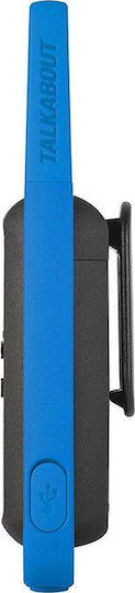 Motorola Talkabout T62 Ασύρματος Πομποδέκτης PMR 0.5W με Μονόχρωμη Οθόνη Σετ 2τμχ Σε Μπλε Χρώμα