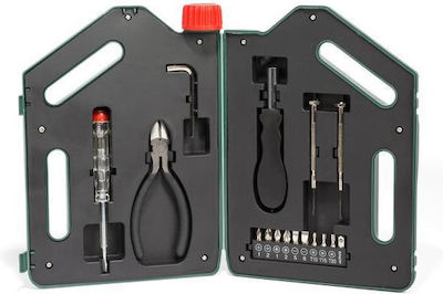 Kikkerland Oil Jug Tool Kit Caseta cu 16 Unelte