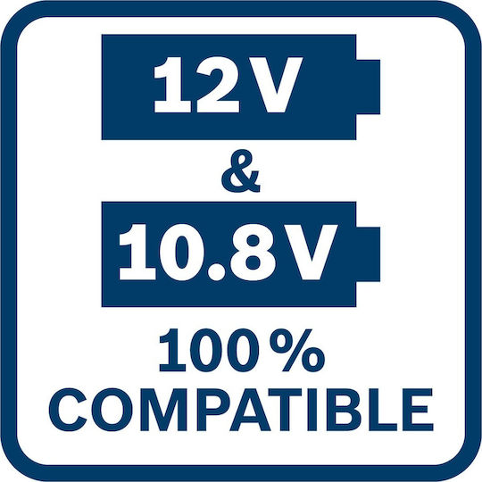 Bosch GDS 10.8 V-EC Brushless Μπουλονόκλειδο Μπαταρίας 12V Solo με Υποδοχή 3/8"