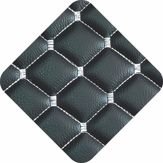 Carner Car Seat Back Set 2pcs Leatherette Royal Black 0021633