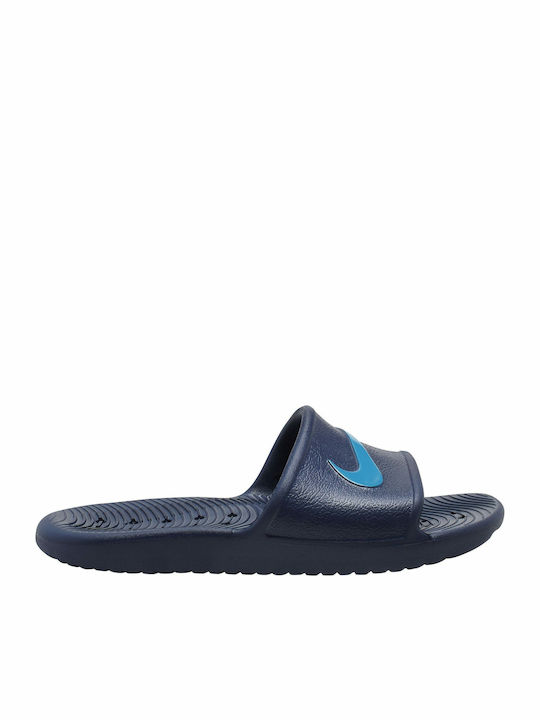 Kids' Slides Navy Blue Kawa Shower