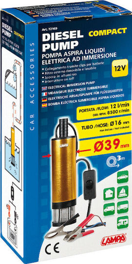 Lampa Electric Car Transfer Pump Oil / Water / Diesel 12V
