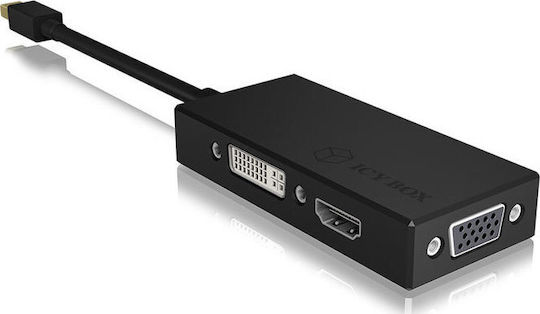 Icy Box IB-AC1032 Μετατροπέας mini DisplayPort male σε HDMI / VGA / DVI-D female